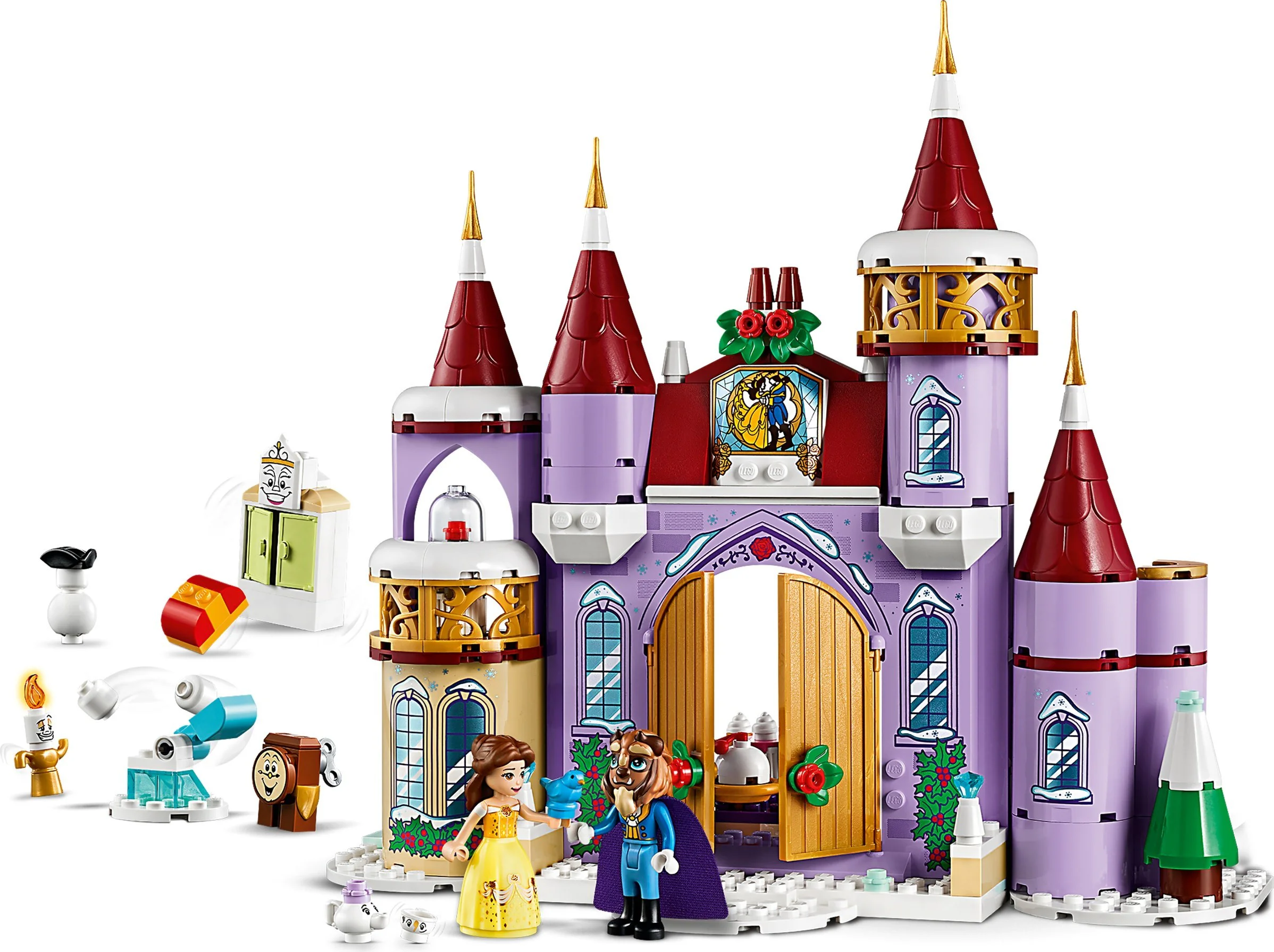 A winter castle celebration for beautiful and beast Belle 乐高 LEGO 43180 image 3