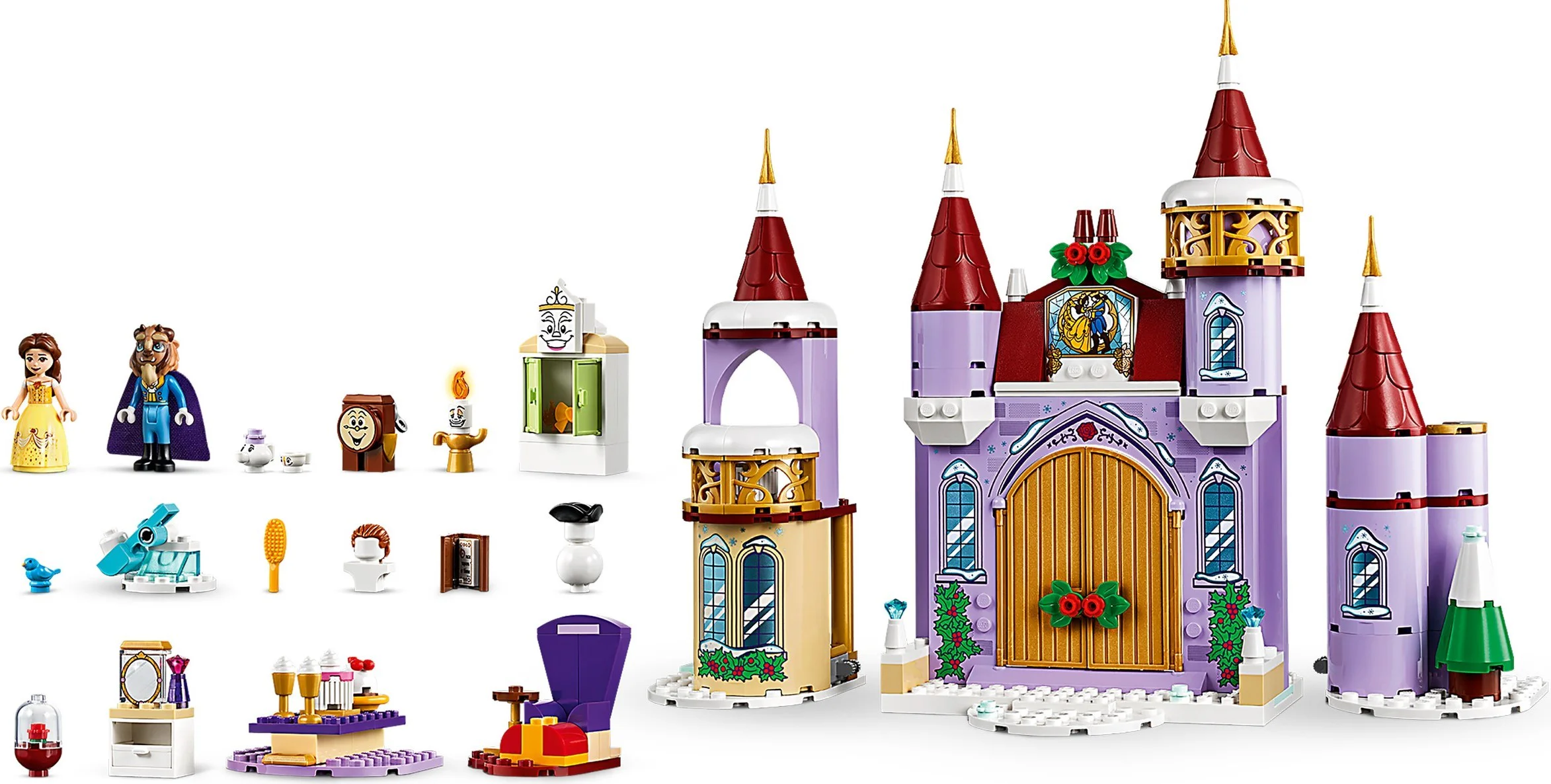 A winter castle celebration for beautiful and beast Belle 乐高 LEGO 43180 image 4