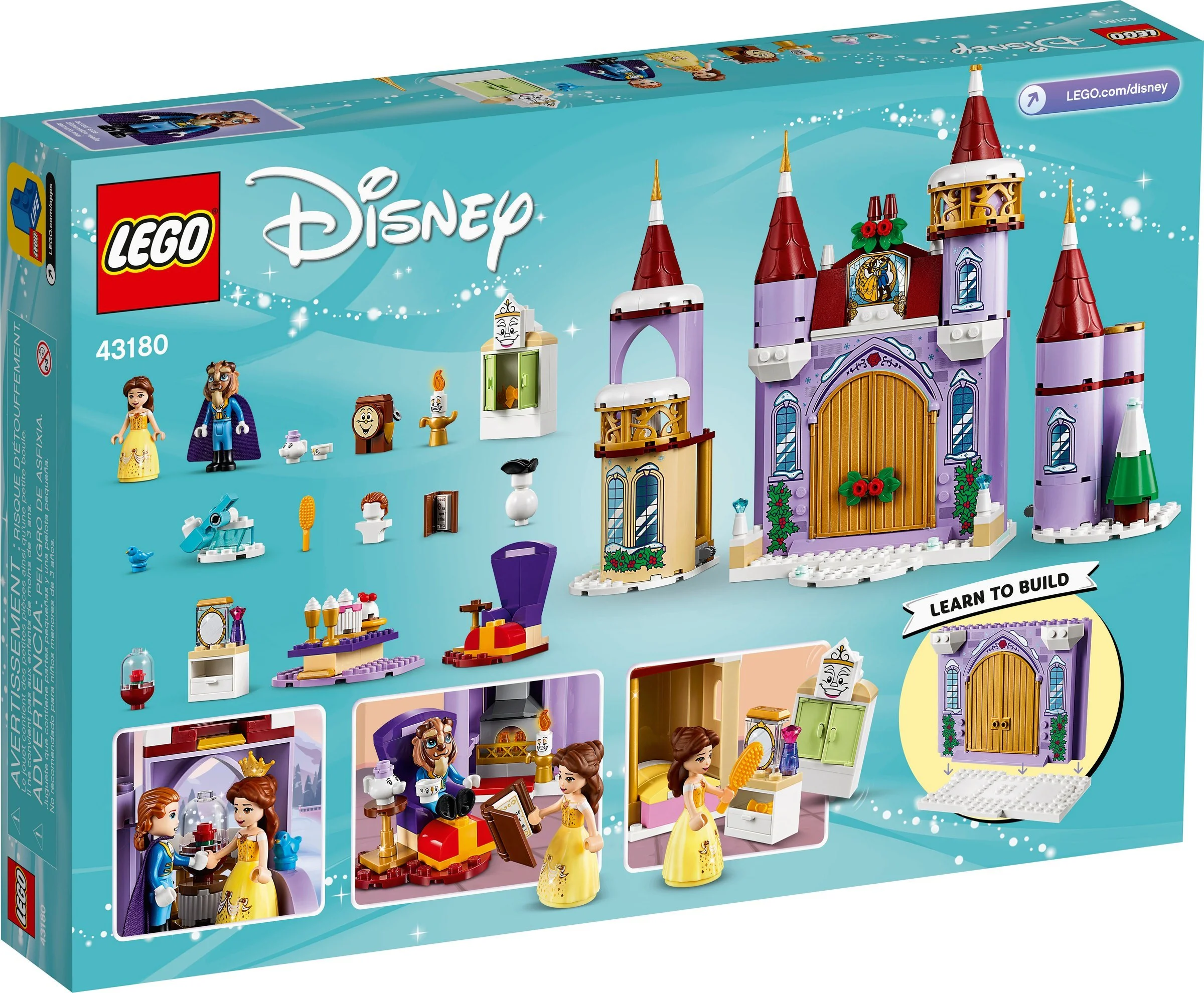 A winter castle celebration for beautiful and beast Belle 乐高 LEGO 43180 image 5