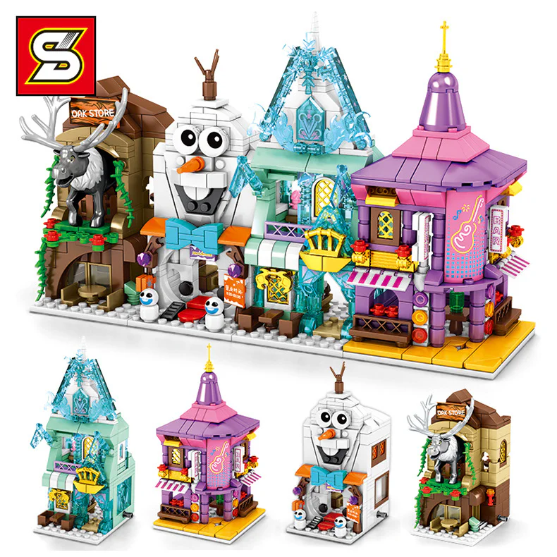 Winter Street Scene Winter Castle 4-in-1 SY1526A image 1