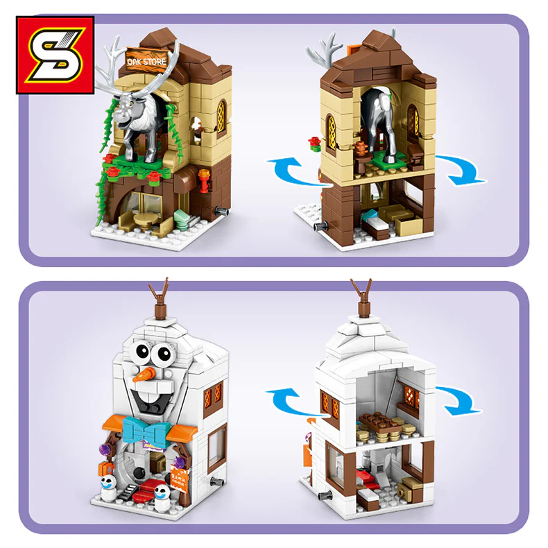Winter Street Scene Winter Castle 4-in-1 SY1526A image 30