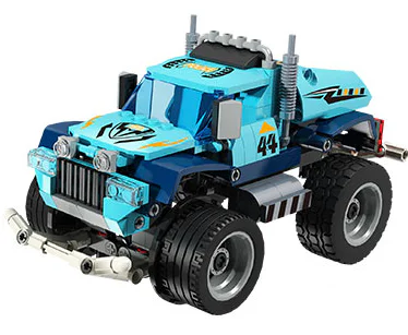 Remote Control Building Truck: 4 Models - City Police Car, Engineering Dump Truck, City Fire Engine, Military Off-Road Truck. 雷尔娱乐 50004