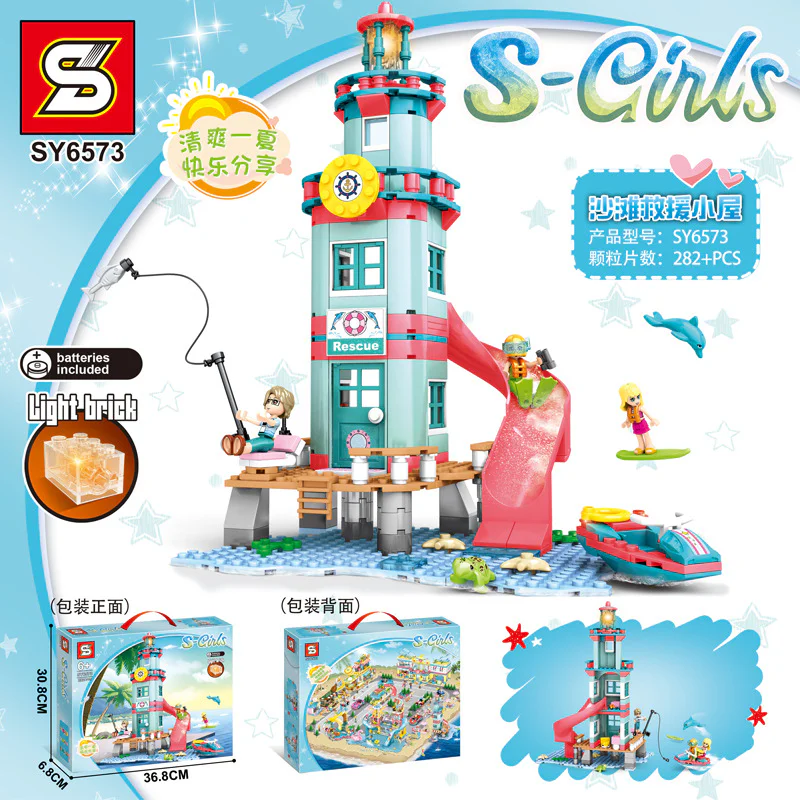 Beach Rescue Hut Lighthouse SY6573