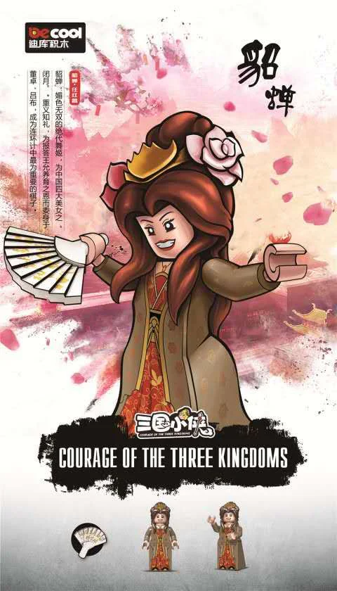 Three Kingdoms Little Hero: 6 sets of People (A) and 6 sets of People (B), along with 16 sets of Troops, totaling 28 sets. 迪库 DECOOL/酷小砖 BrickCool 2030B image 18