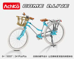 Rustic countryside wind on a bicycle