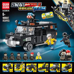 SWAT mobile units Section 6 SWAT assault vehicles, SWAT helicopters, SWAT jeeps, SWAT patrol boats, SWAT Land Cruisers, SWAT combat boats