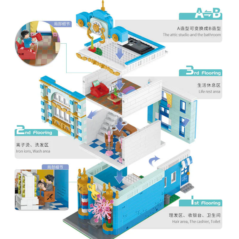 The barber shop 悦创 HAPPYBUILD/信宇科技 YC-20005 image 1