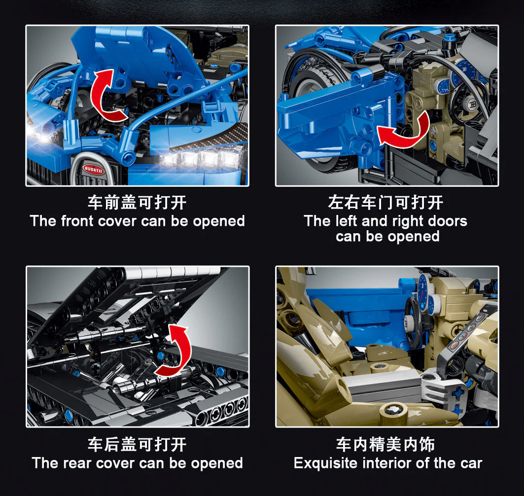 Bugatti Chiron: 1:14 联合创想/B牌 DB-0090 image 6