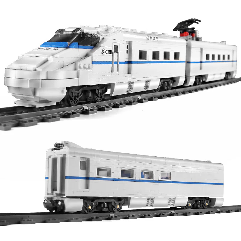Star Rail: CRH2A Electric Multiple Unit (EMU) of the Harmonious series. 宇星模王 MOULDKING 12002 image 2