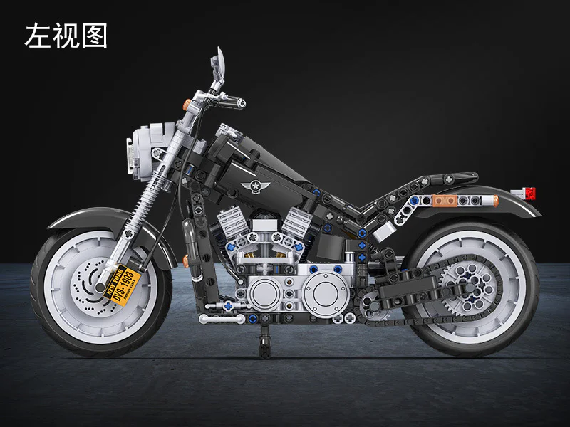 Technology assembly car model: American motorcycle Harley 1:6 卫乐 Winner 7049 image 3