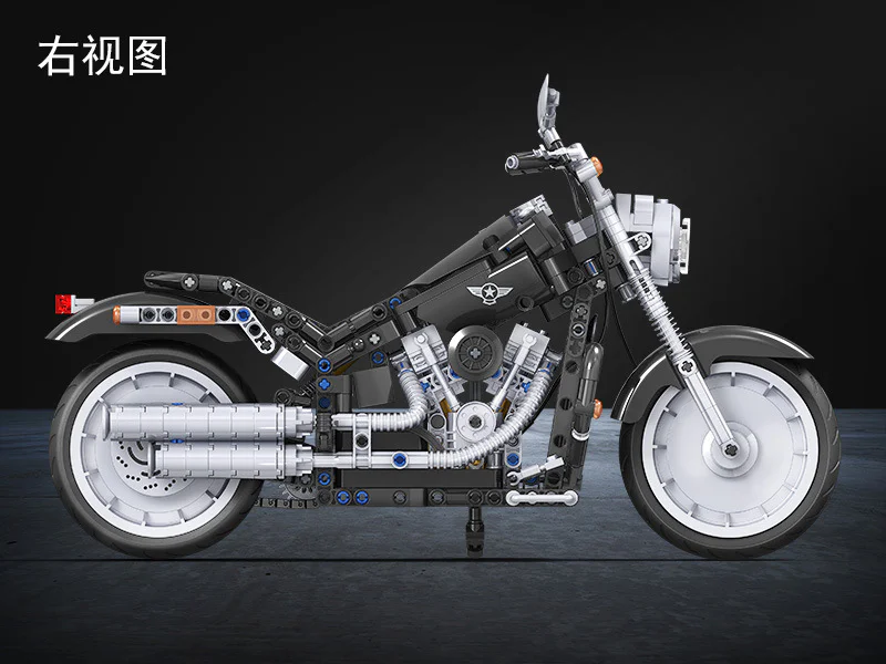 Technology assembly car model: American motorcycle Harley 1:6 卫乐 Winner 7049 image 4