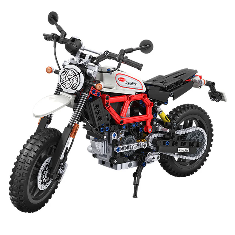 Technology in a car model: Climbing motorcycle 1:6 卫乐 Winner 7053