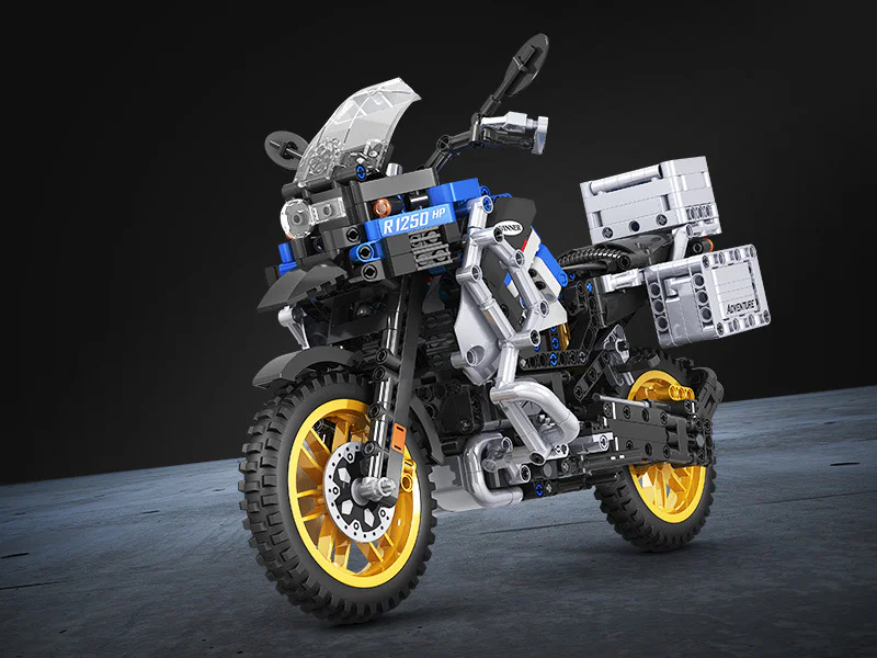 Technology Assembly Car Model: Adventure Motorcycle BMW R1250 GS HP 1:6 卫乐 Winner 7048 image 9