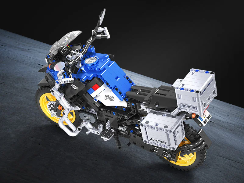 Technology Assembly Car Model: Adventure Motorcycle BMW R1250 GS HP 1:6 卫乐 Winner 7048 image 11