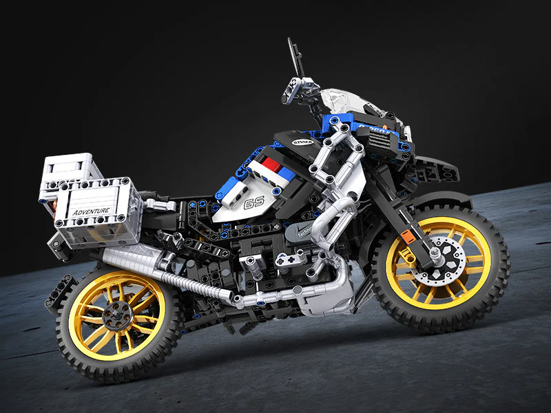 Technology Assembly Car Model: Adventure Motorcycle BMW R1250 GS HP 1:6 卫乐 Winner 7048 image 12