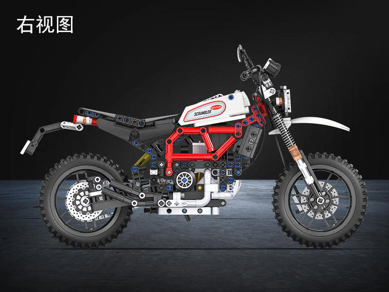Technology in a car model: Climbing motorcycle 1:6 卫乐 Winner 7053 image 4