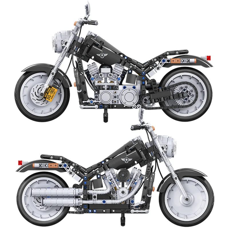 Technology assembly car model: American motorcycle Harley 1:6 卫乐 Winner 7049 image 18
