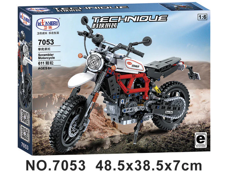 Technology in a car model: Climbing motorcycle 1:6 卫乐 Winner 7053 image 16