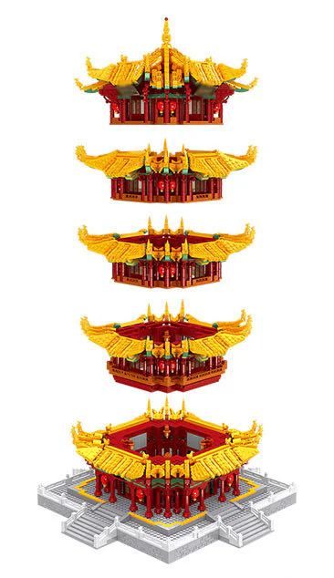 China's famous building: the Hubei Wuhan Yellow Crane Building 哲高 ZHEGAO QL0931 image 2