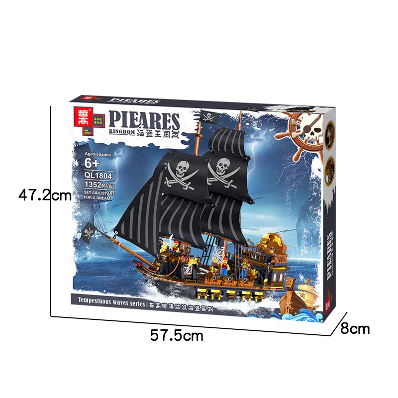 Pirate Kingdom: The Black Swan Pirate Ship 哲高 ZHEGAO 982005 image 17