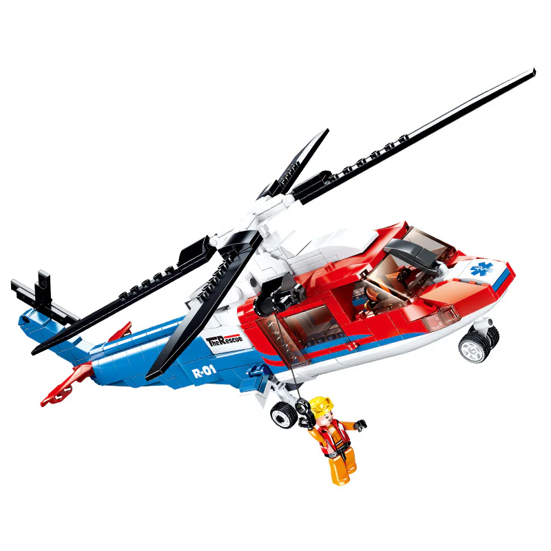 Emergency Rescue: S76D Offshore Rescue Helicopter 小鲁班 Sluban M38-B0886