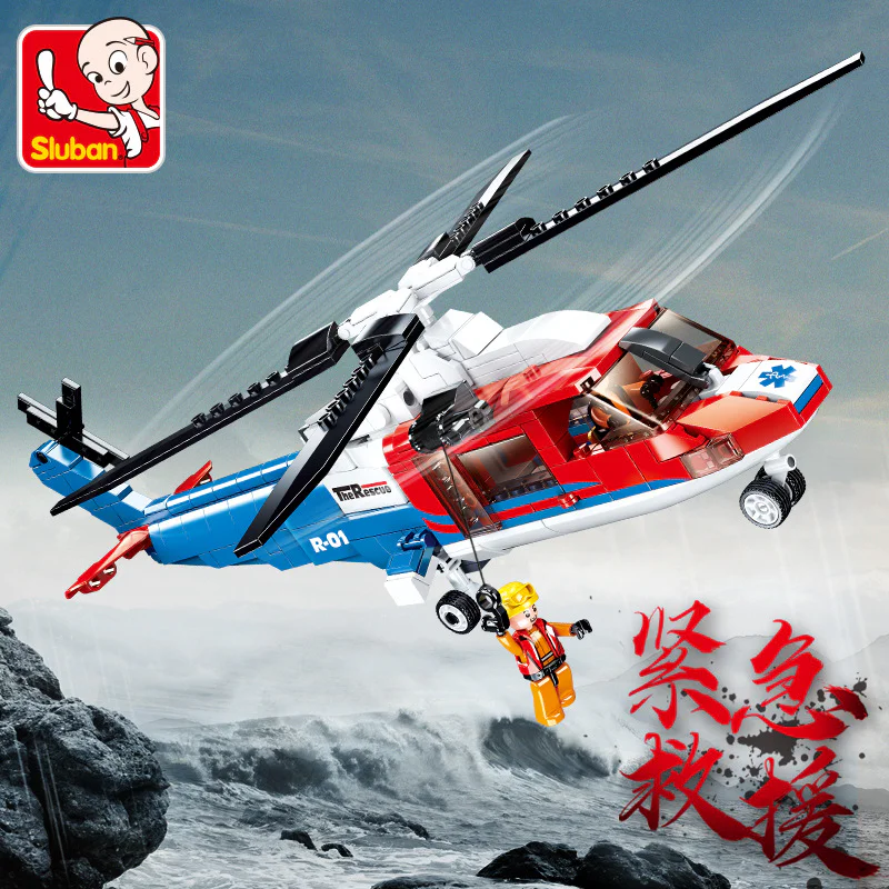 Emergency Rescue: S76D Offshore Rescue Helicopter 小鲁班 Sluban M38-B0886 image 3