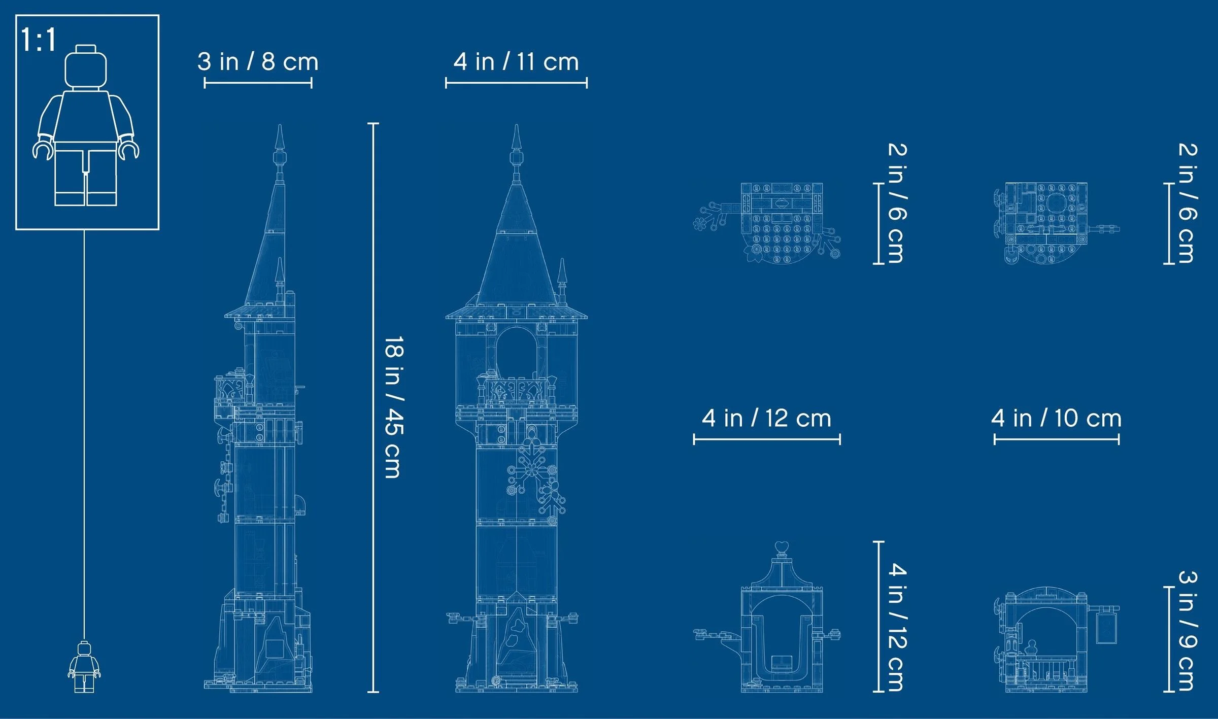 Rapunzel's tower 乐高 LEGO 43187 image 7