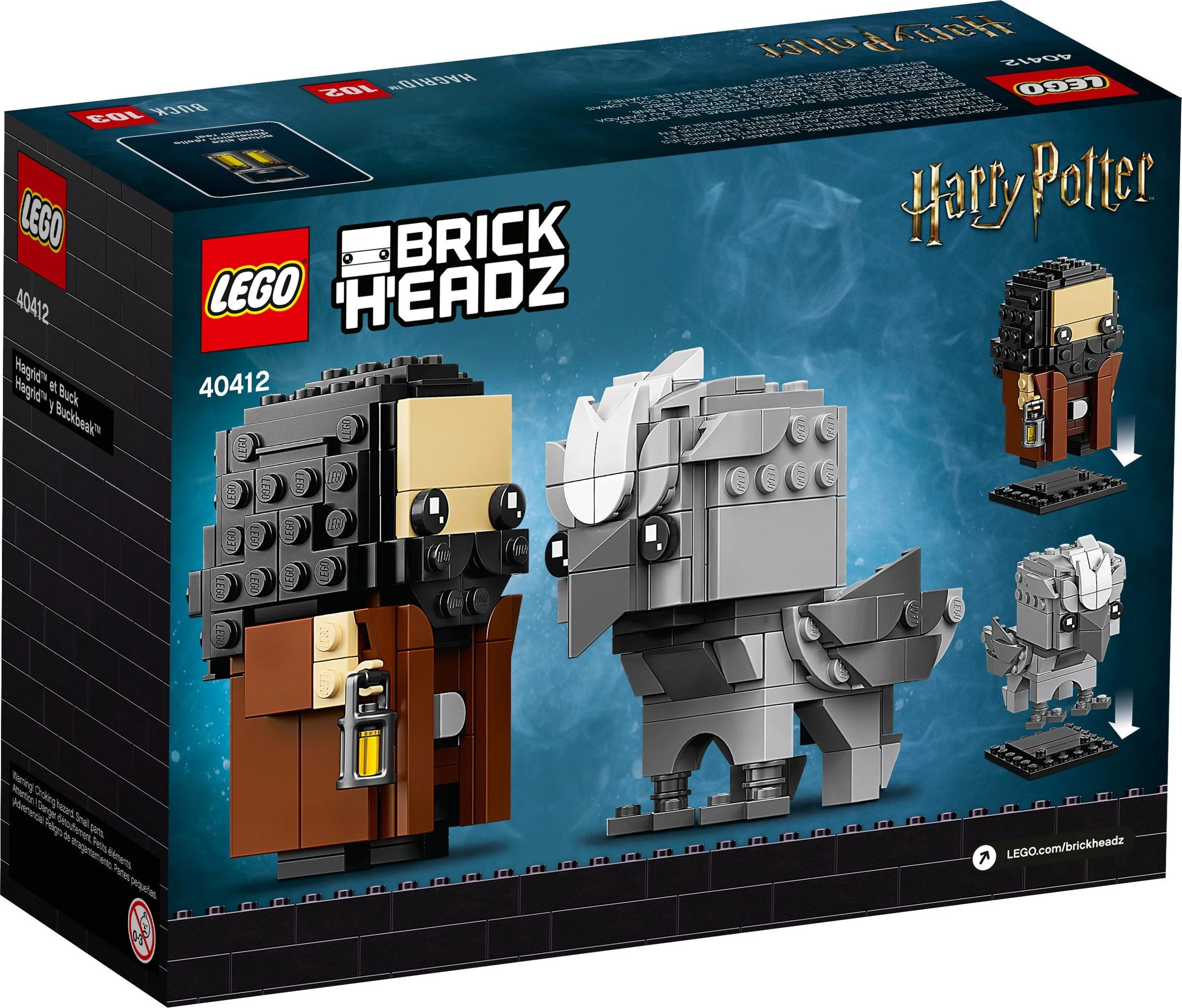 square head: Harry Potter: Hagrid and Buckbeak 乐高 LEGO 40412 image 2