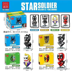 Mobile Suit Gundam: Four Headphone Designs - Midnight Bat, Leopard Knight, Evil Jester, and Death Servant.
