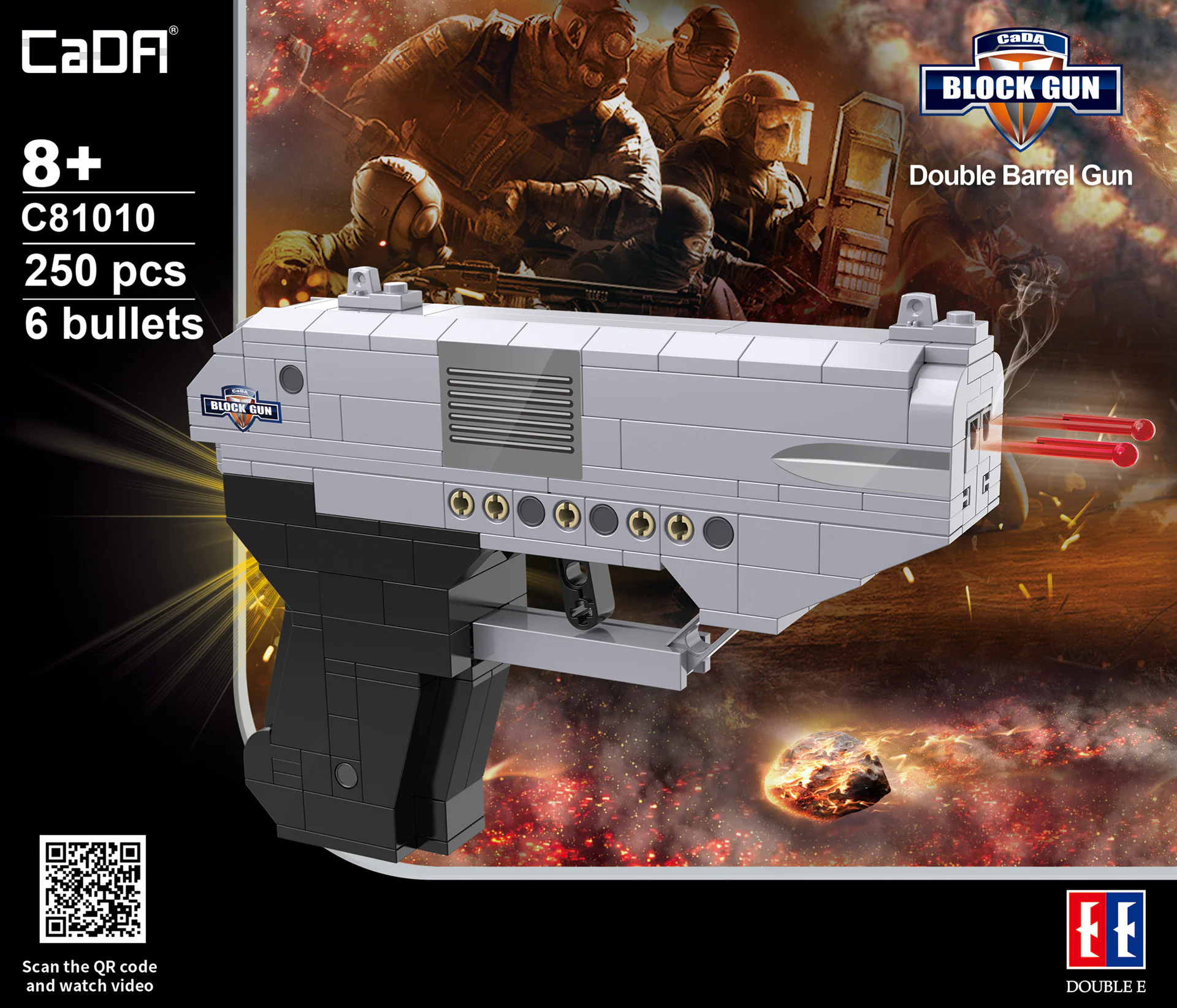 COP DOUBLE-BARREL PISTOL 咔搭 CaDA/双鹰 DoubleE C81010 image 2