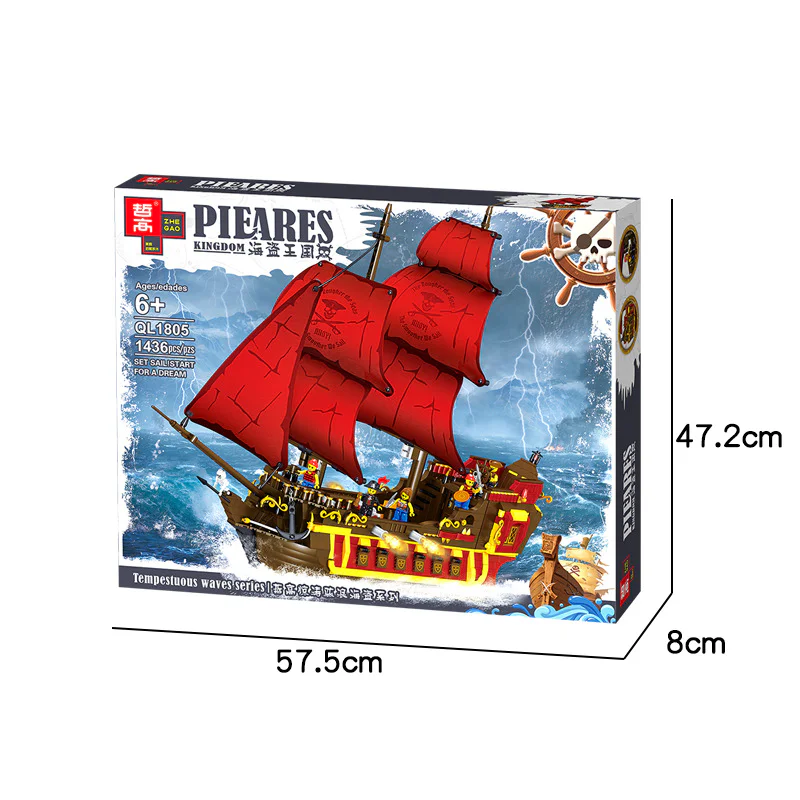Pirate Kingdom: The Moby Dick of Pirate Ships 哲高 ZHEGAO 982006 image 15
