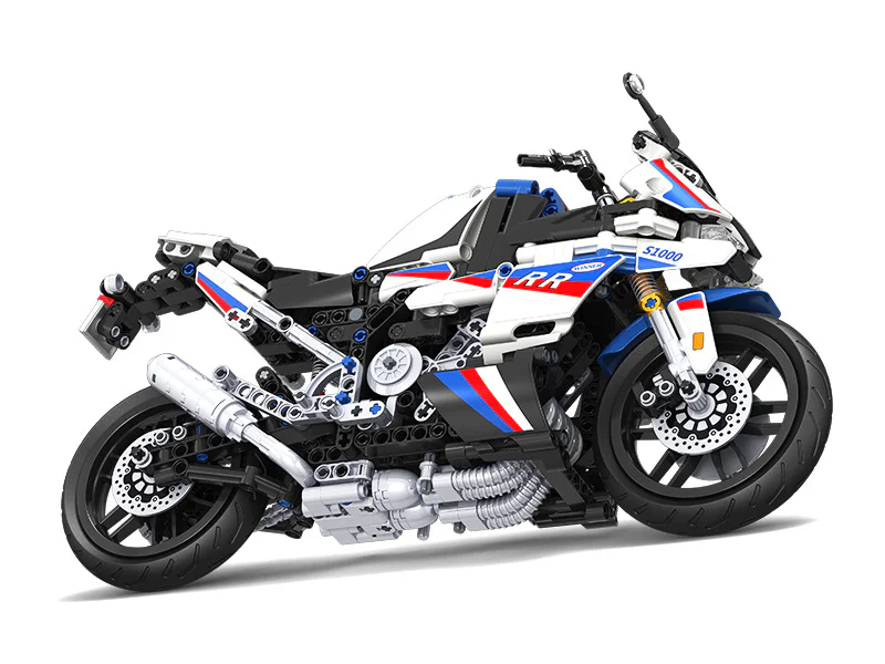 Technology assembly car model: Racing motorcycle 7054 1:6 卫乐 Winner 7054 image 13
