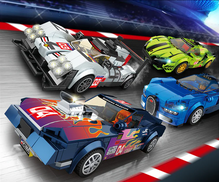 Extreme Speed Racer: Ford Mustang 方橙积木 Forange FC1604 image 3