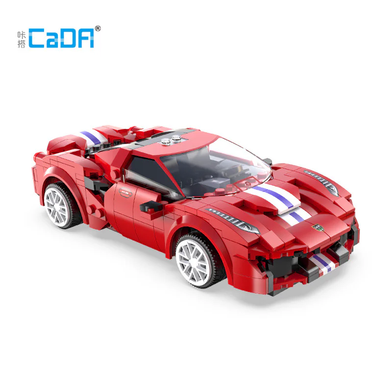 Ferrari 488 GTB Red Roadster 咔搭 CaDA/双鹰 DoubleE C51072 image 1