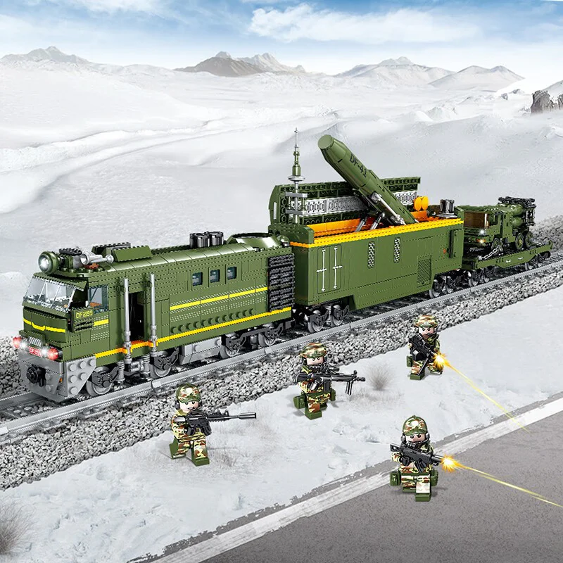 MILITARY ENGINEER TRAIN: DF-41 INTERCONTINENTAL BALLISTIC MISSILE TRAIN 开智 KAZI/高博乐 GBL KY98252 image 5