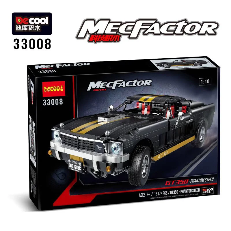 1965 FORD MUSTANG GT 350-H 迪库 DECOOL/酷小砖 BrickCool 33008 image 11
