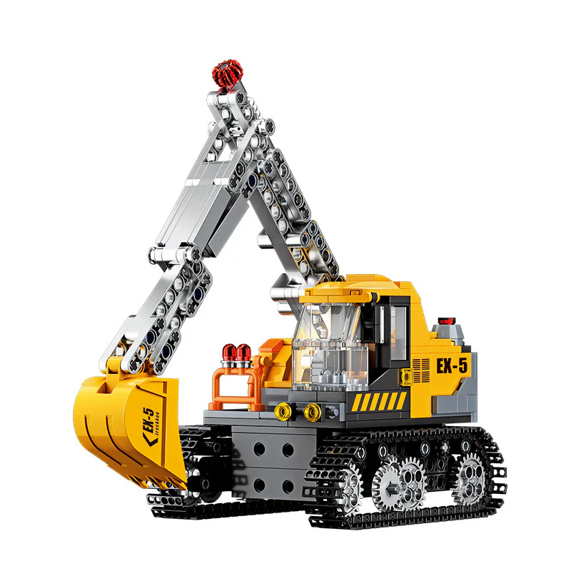 Remote Control Excavator Building Blocks 维思积木 WISEBLOCK/奥迪双钻 HA389117