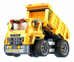 Remote Control Dump Truck Made of Building Blocks