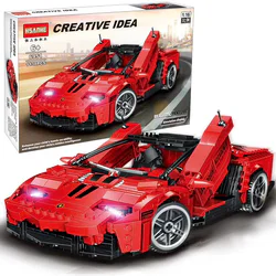 Lamborghini Red Sports Car 1:16