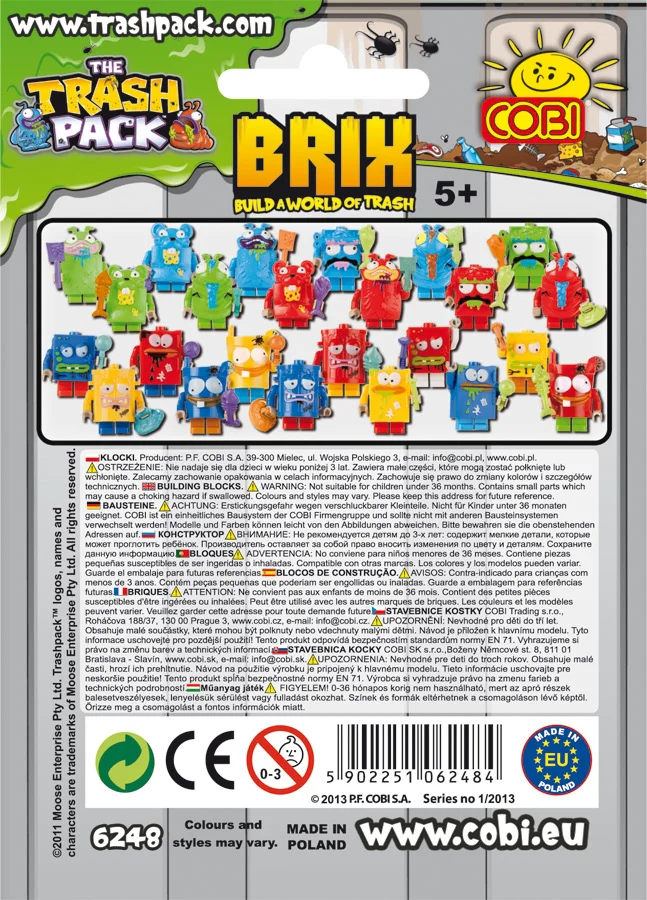 Trash person with attachments. COBI 6248 image 1