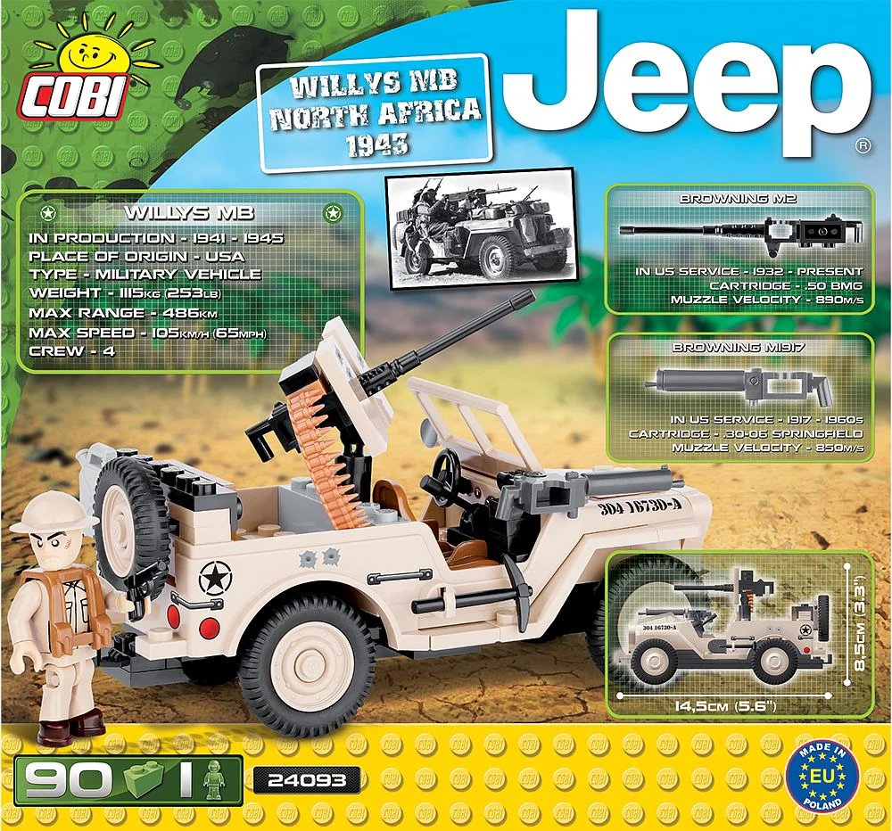 Willys MB Jeep North Africa 1943 COBI 24093 image 1
