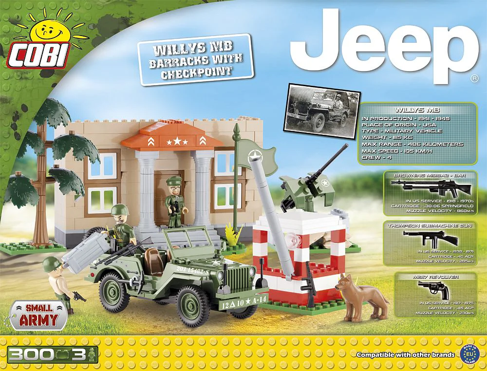 Willis MB Jeep Barracks and Checkpoint COBI 24302 image 1