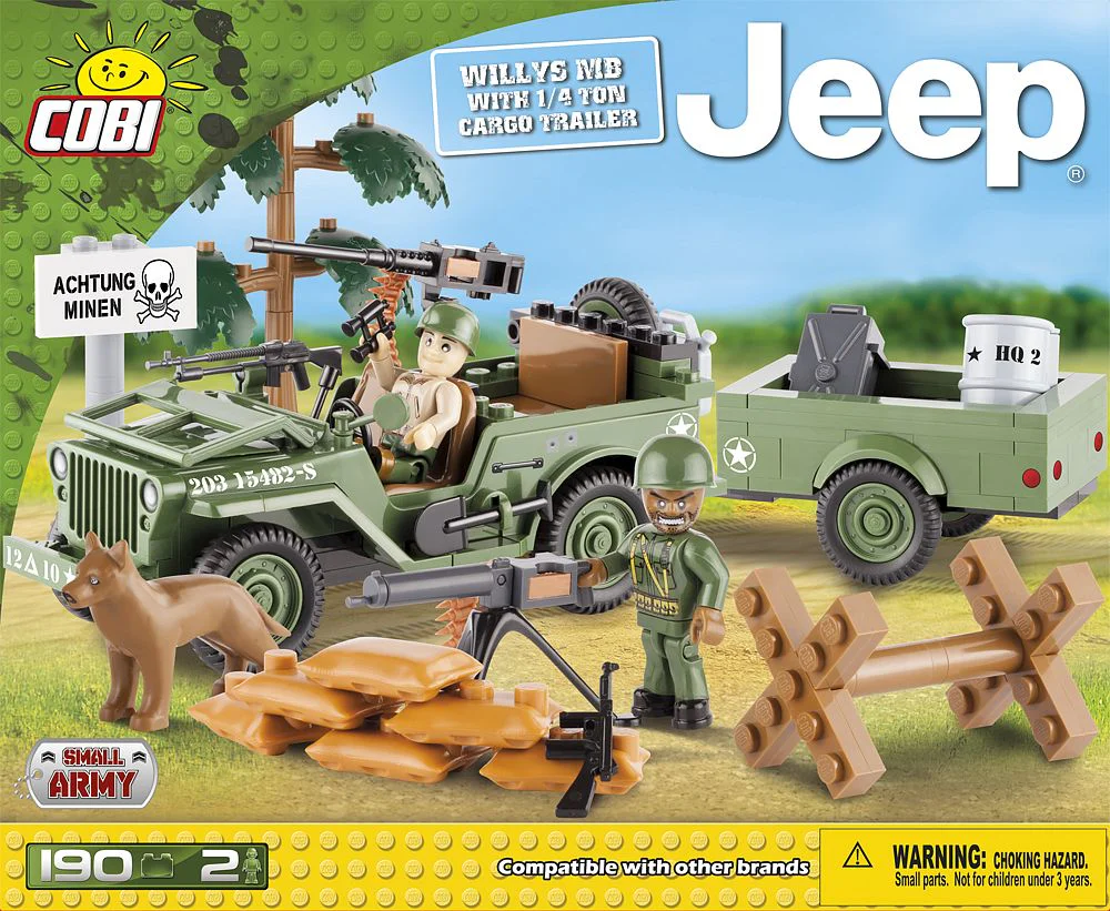 Willis MB and 1/4 ton cargo trailer. COBI 24192 image 1
