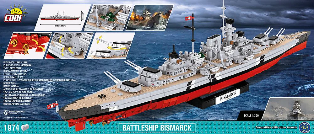 Battlecruiser SMS Scharnhorst COBI 3081 image 1