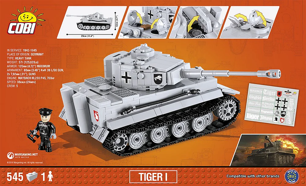 Tank World: Tiger Style COBI 3000B image 1