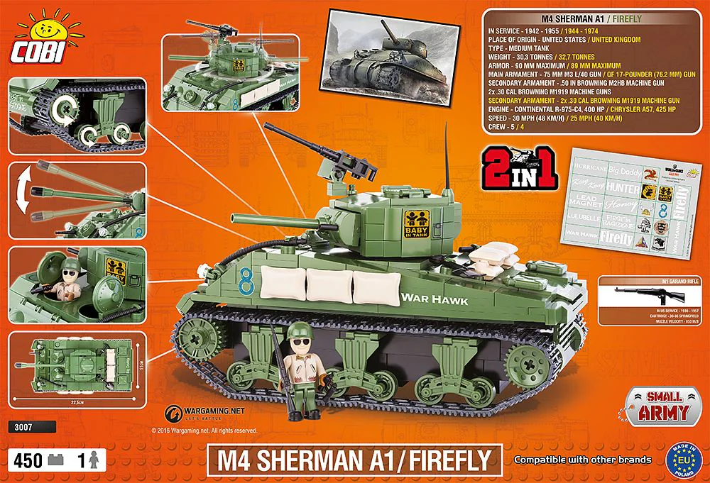 Tank World: Sherman Firefly COBI 3007 image 1