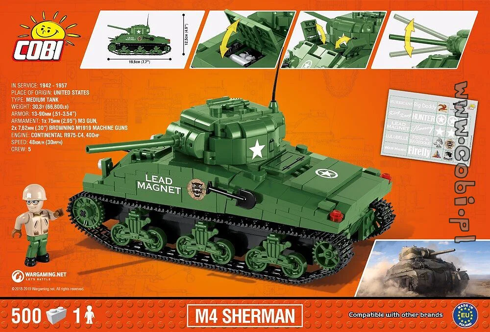 Tank World: Sherman Firefly COBI 3007 image 6
