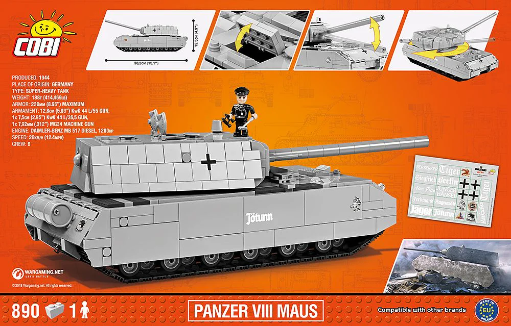World of Tanks: Type 8 Tank (Chinese) COBI 3024 image 1