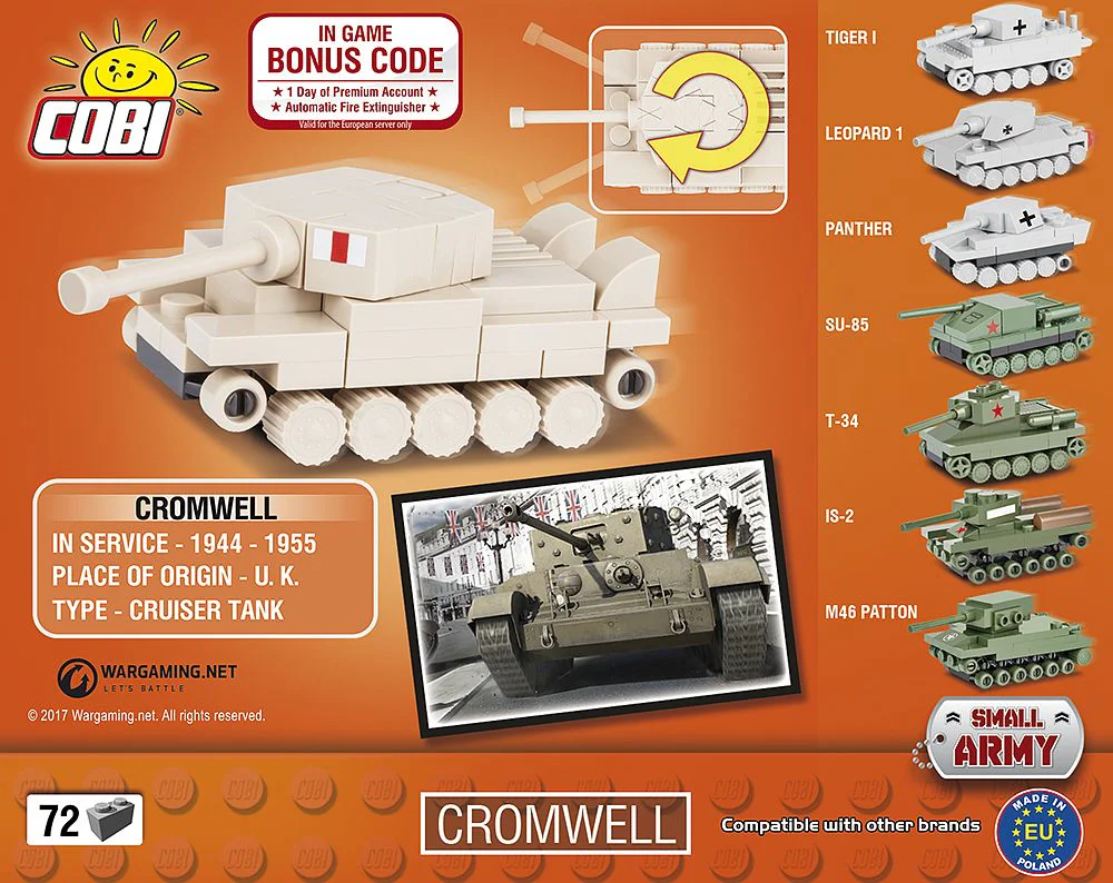 Tank World: Cromwell Mini Tank COBI 3018 image 1