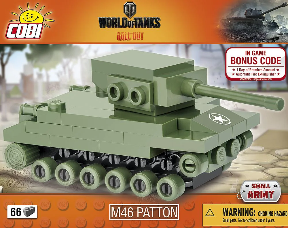 Mini Tank World: M46 Patton Mini Tank COBI 3027